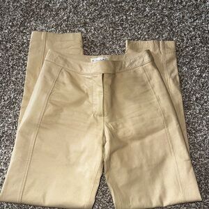 Bagatelle Beige Leather Pants